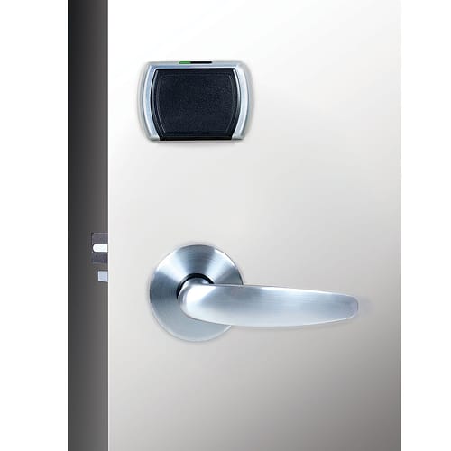 Saflok QuantumIV. Award winning smart door lock for hotels and Airbnb flats. Distributed in Cyprus and Greece by Mr. LockSmith.