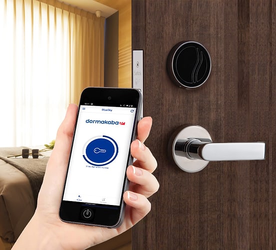 Saflok Quantum RFID Hotel door lock in Cyprus and Greece